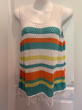 Heart of Palm Crochet Cover-up Size XL